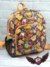 Load image into Gallery viewer, RTS Mini Backpack - Disney Snacks (mesh pockets)