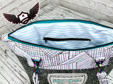 Load image into Gallery viewer, RTS Large Tote bag - Composition Notebook