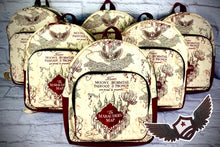 Load image into Gallery viewer, Custom Made Mini Backpack - HP Map (preorder)