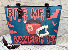 Load image into Gallery viewer, RTS Large Tote bag - Bite Me (sublimated)

