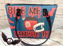 Load image into Gallery viewer, RTS Large Tote bag - Bite Me (sublimated)
