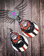 Load image into Gallery viewer, Faux Leather Earrings - College Themed
