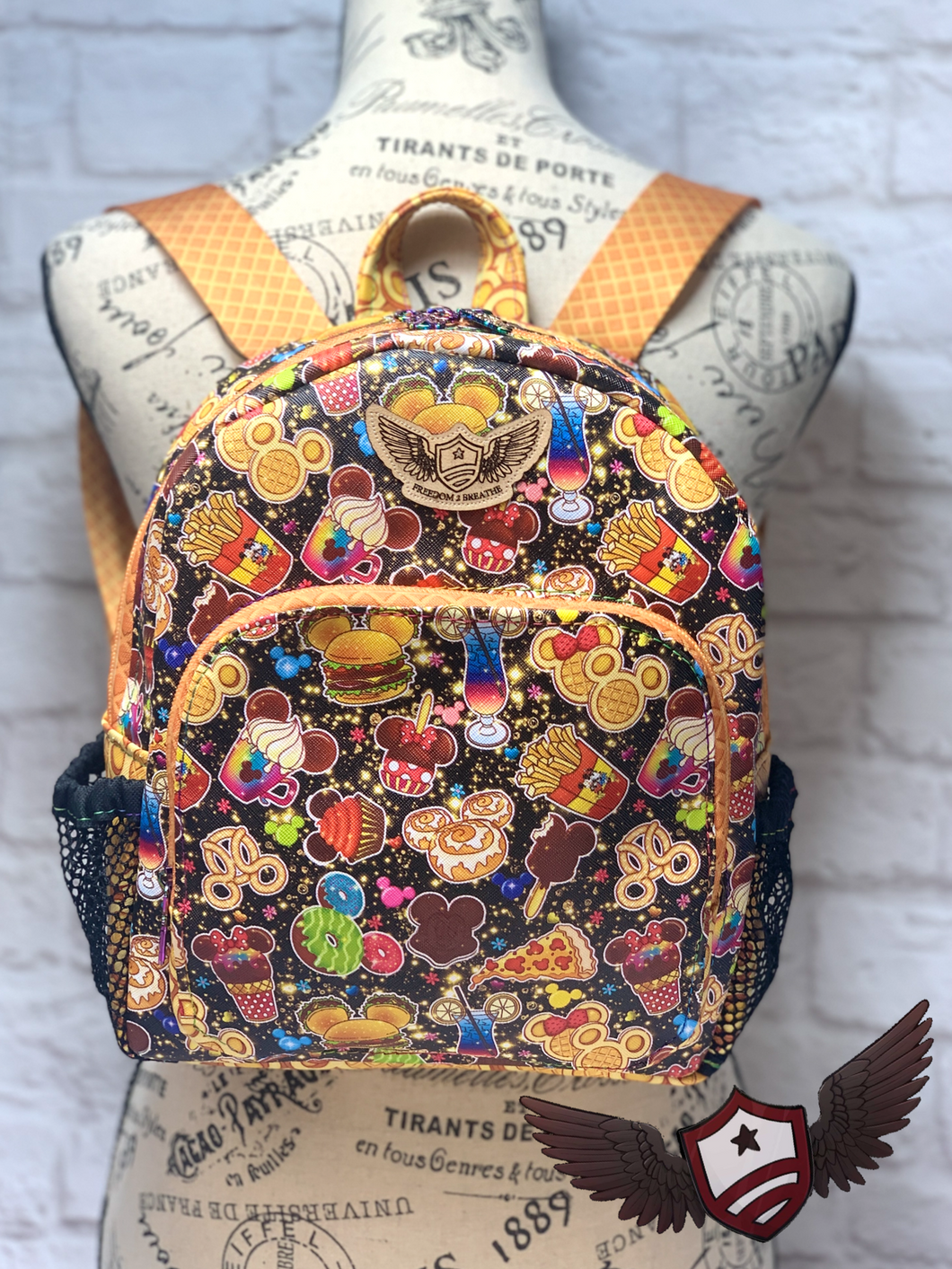 RTS Mini Backpack - Disney Snacks (mesh pockets)