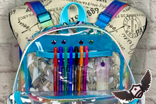 Load image into Gallery viewer, RTS Mini Backpack - Clear Vinyl Hearts
