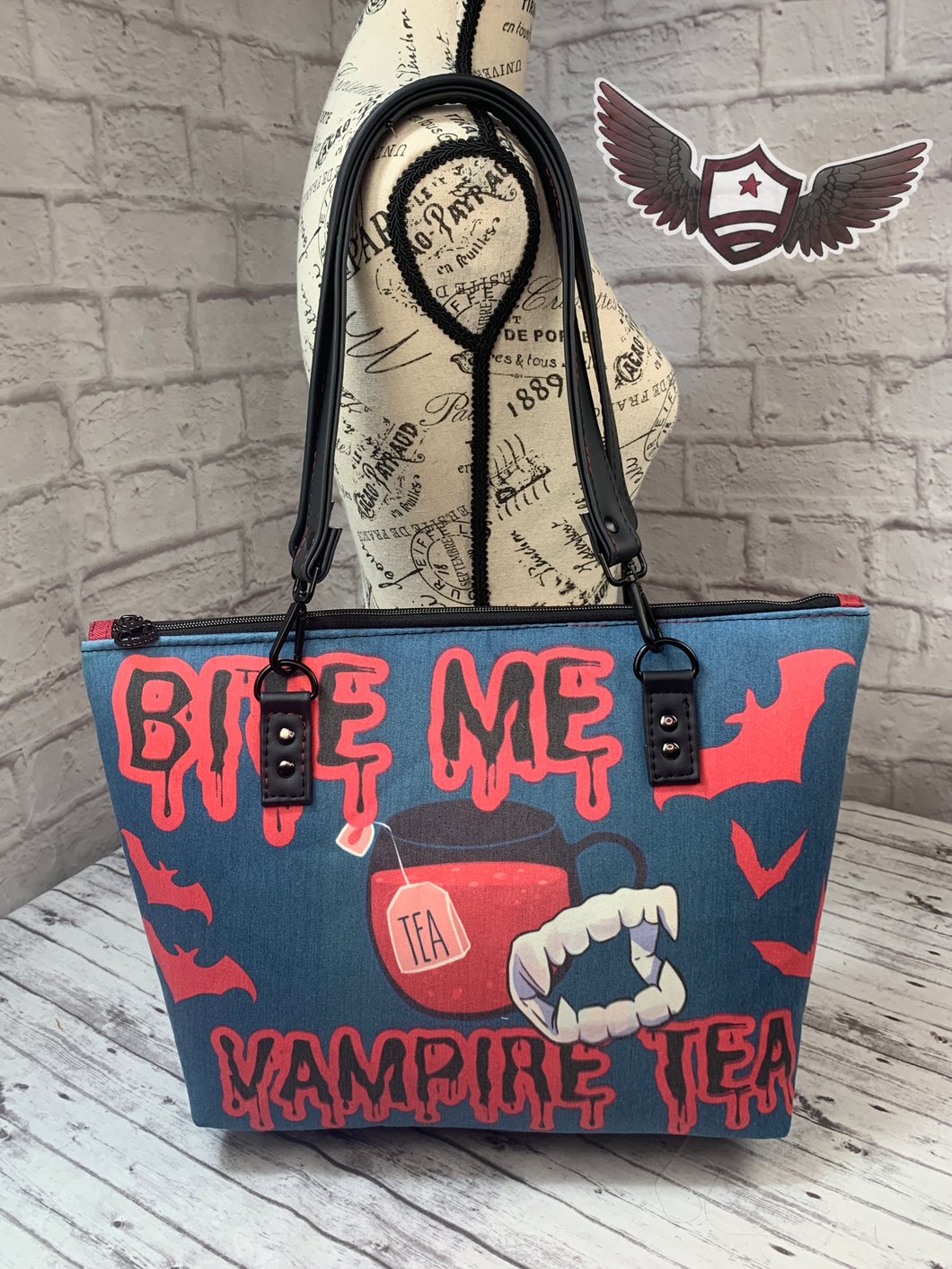 RTS Large Tote bag - Bite Me (sublimated)