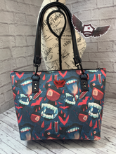 Load image into Gallery viewer, RTS Large Tote bag - Bite Me (sublimated)
