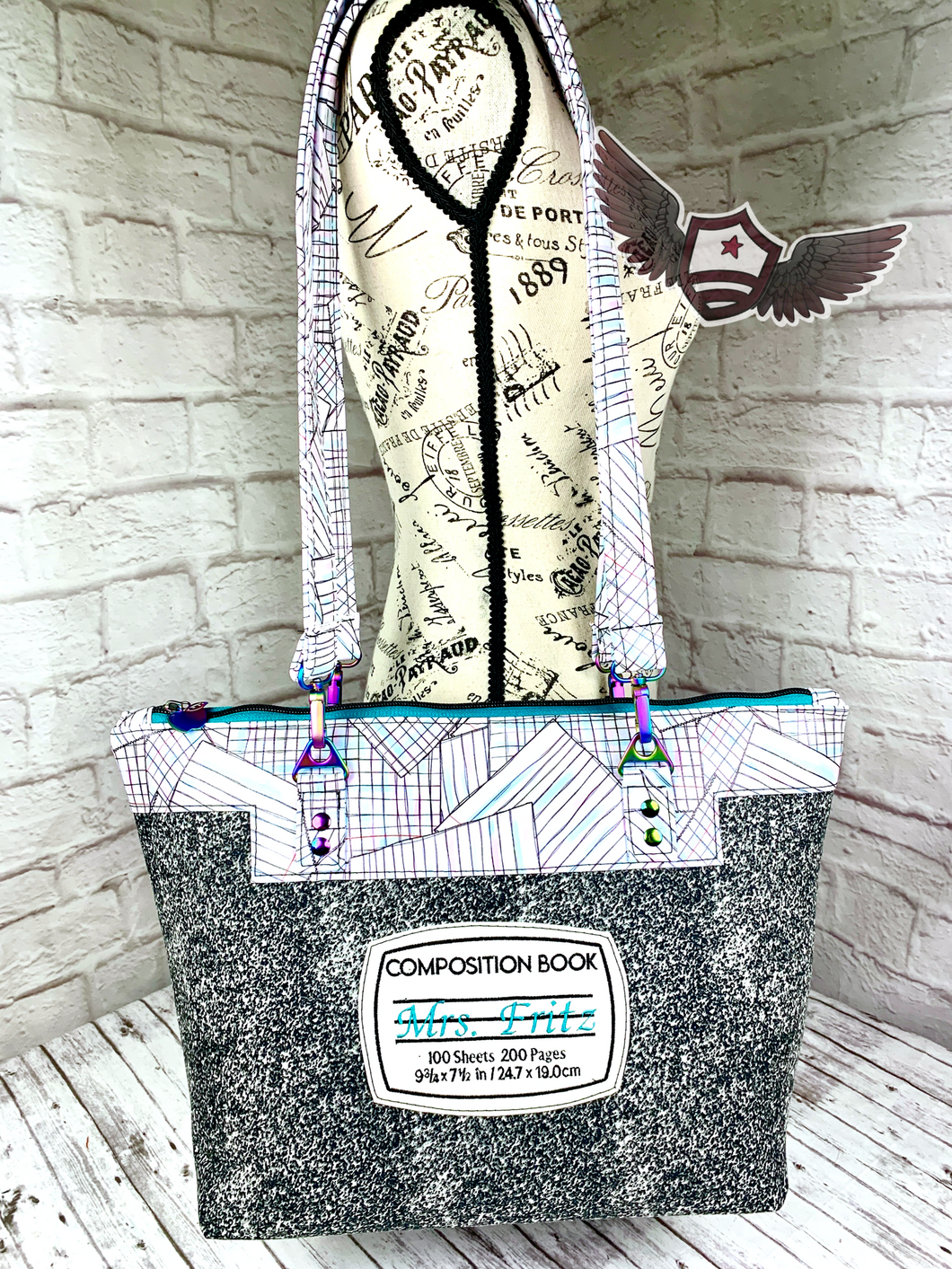 RTS Large Tote bag - Composition Notebook