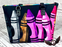 Load image into Gallery viewer, RTS Large Tote bag - Crayons
