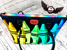 Load image into Gallery viewer, RTS Large Tote bag - Crayons
