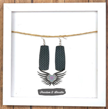 Load image into Gallery viewer, Genuine Leather Earrings - Bar Shaped

