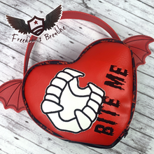 Load image into Gallery viewer, RTS Handbag -Bite Me Winged wristlet
