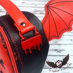RTS Handbag -Bite Me Winged wristlet