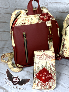 Custom Made Mini Backpack - HP Map (preorder)